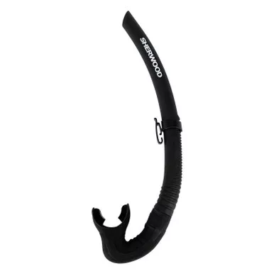 SHERWOOD SCUBA Onyx Black Silicone Diving Snorkel (SN040BS)