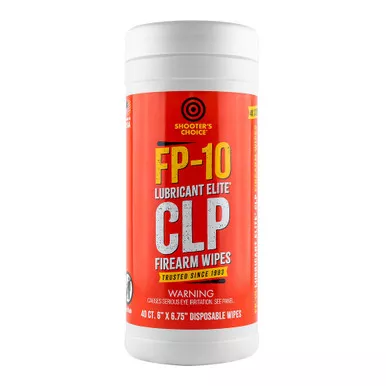 SHOOTERS CHOICE FP-10 Lubricant Elite CLP Wipes 40 Count (SHF-40C-FP10)