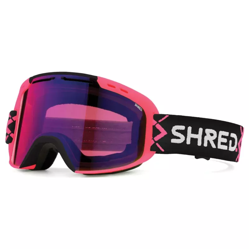 SHRED OPTICS Amazify Black and Pink Cable Blast Sunglasses