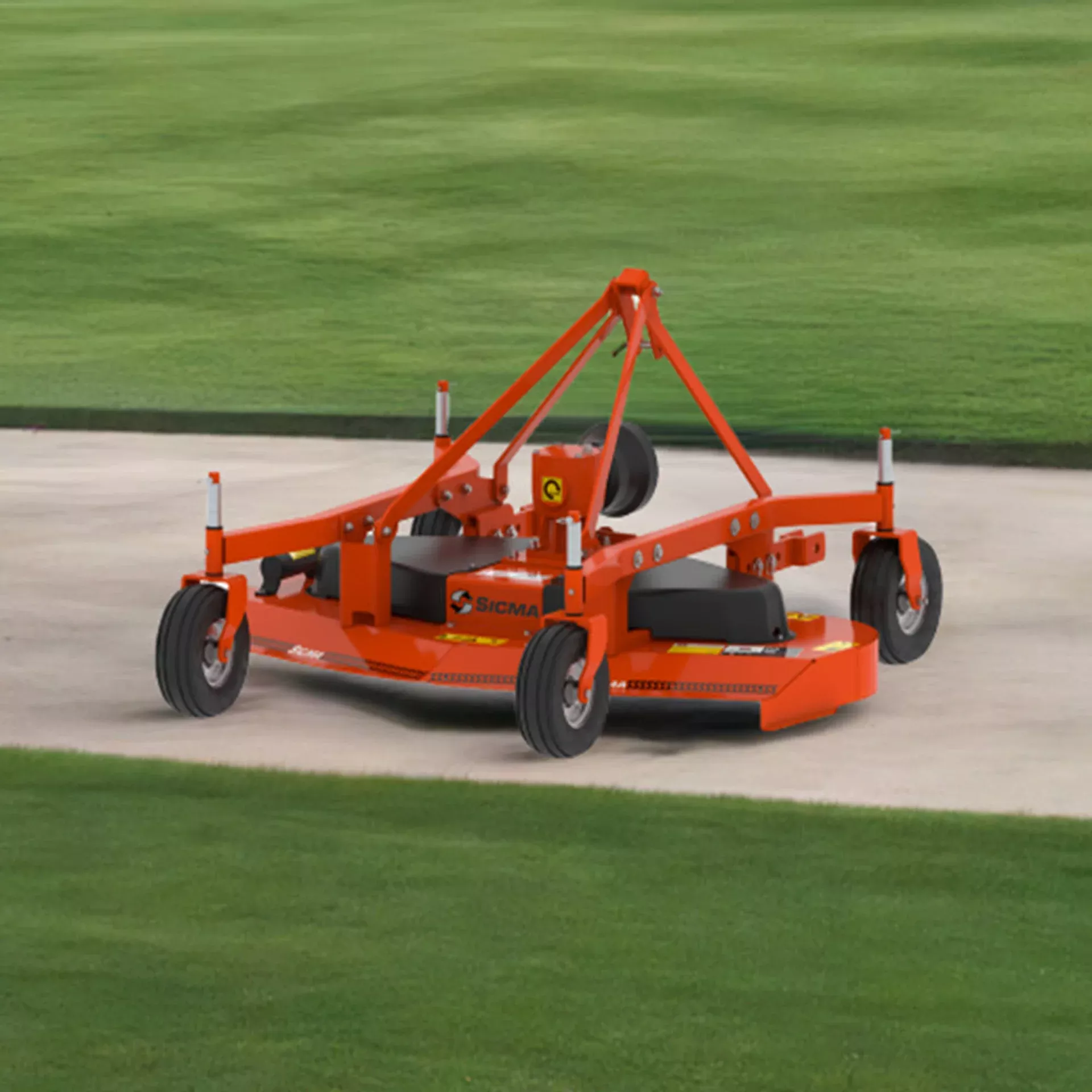 Sicma (Phoenix) Rear Discharge 3-Point Grooming Mowers | “M” Series | Mowing Width 48″, 60″, 72″ & 84″ | 10-60 HP | For Tractors