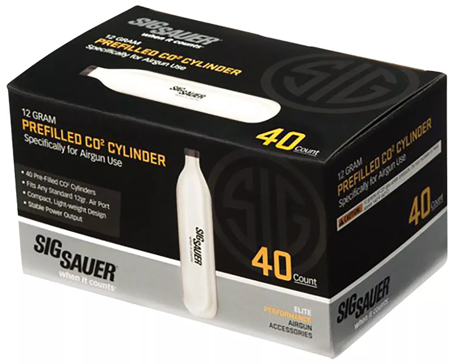 Sig Sauer Airguns CO2 Cartridges 12 Grams 40/Box