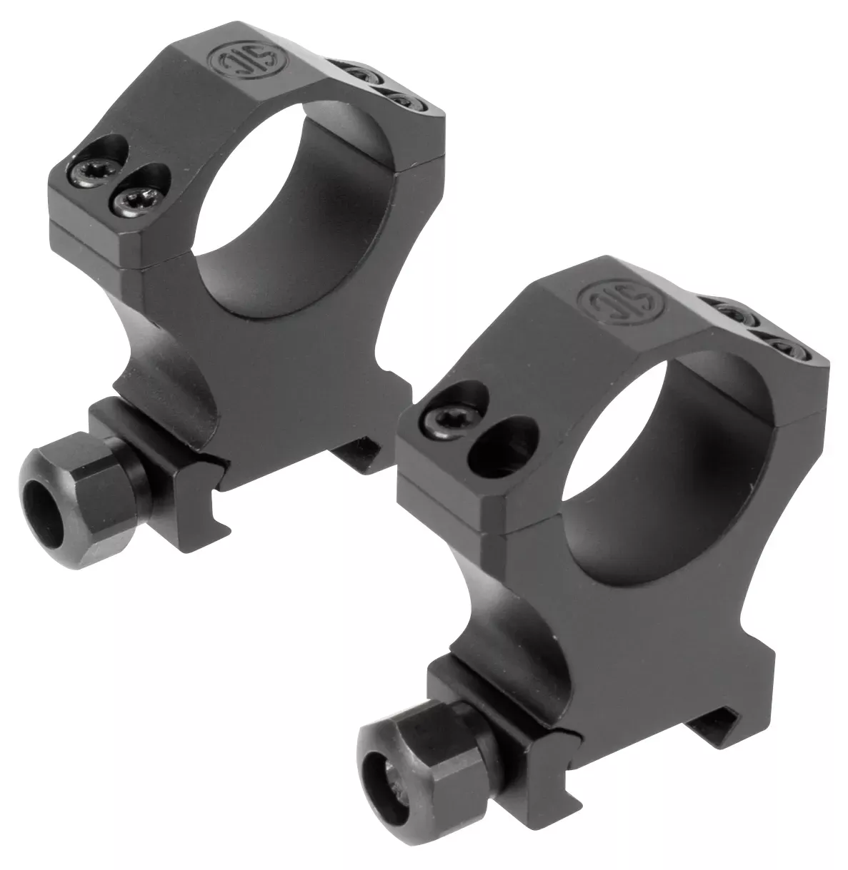 Sig Sauer Electro-Optics Alpha1 Hunting Scope Ring Set For Rifle Weaver Extra High 35mm Tube 0 MOA Black Powder Coated Aluminum
