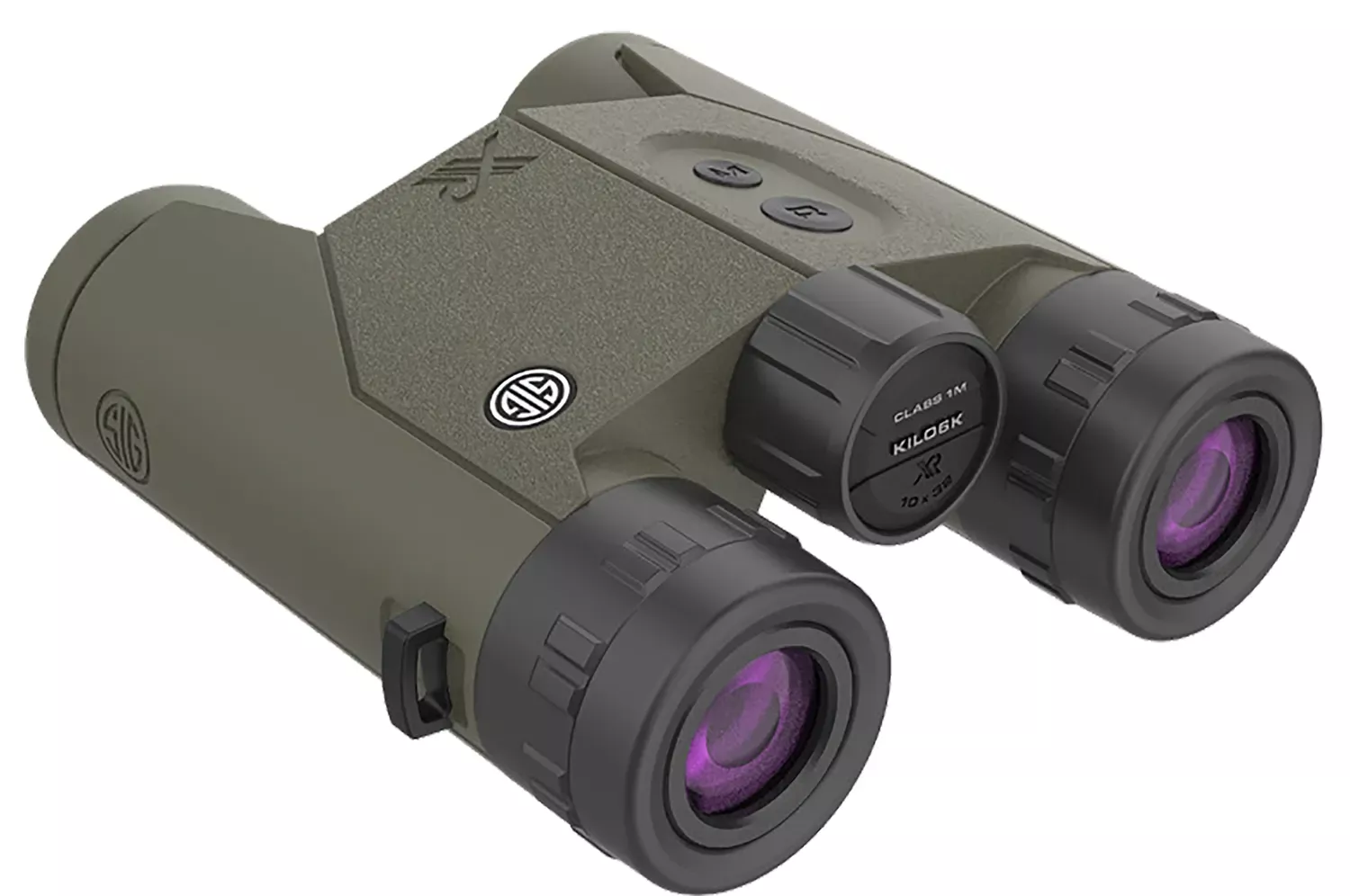 Sig Sauer Electro-Optics Binocular Rangefinder OD Green 10x32mm 6000 yds Max Distance Segmented OLED Display