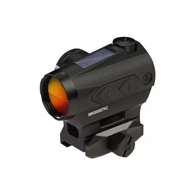 SIG SAUER Romeo4T 1x20mm Ballistic Circle Dot Black Tactical Solar Red Dot Sight (SOR43031)