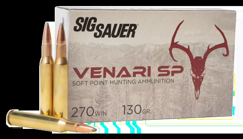 Sig Sauer Venari270 Win 130 gr Soft Point (SP) 20 Bx/10 Cs