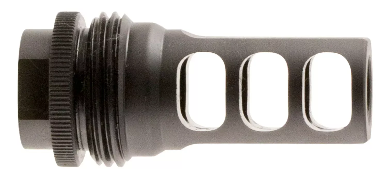 SilencerCo ASR Muzzle Brake Black Steel with 5/8"-24 tpi Threads for 458 Cal