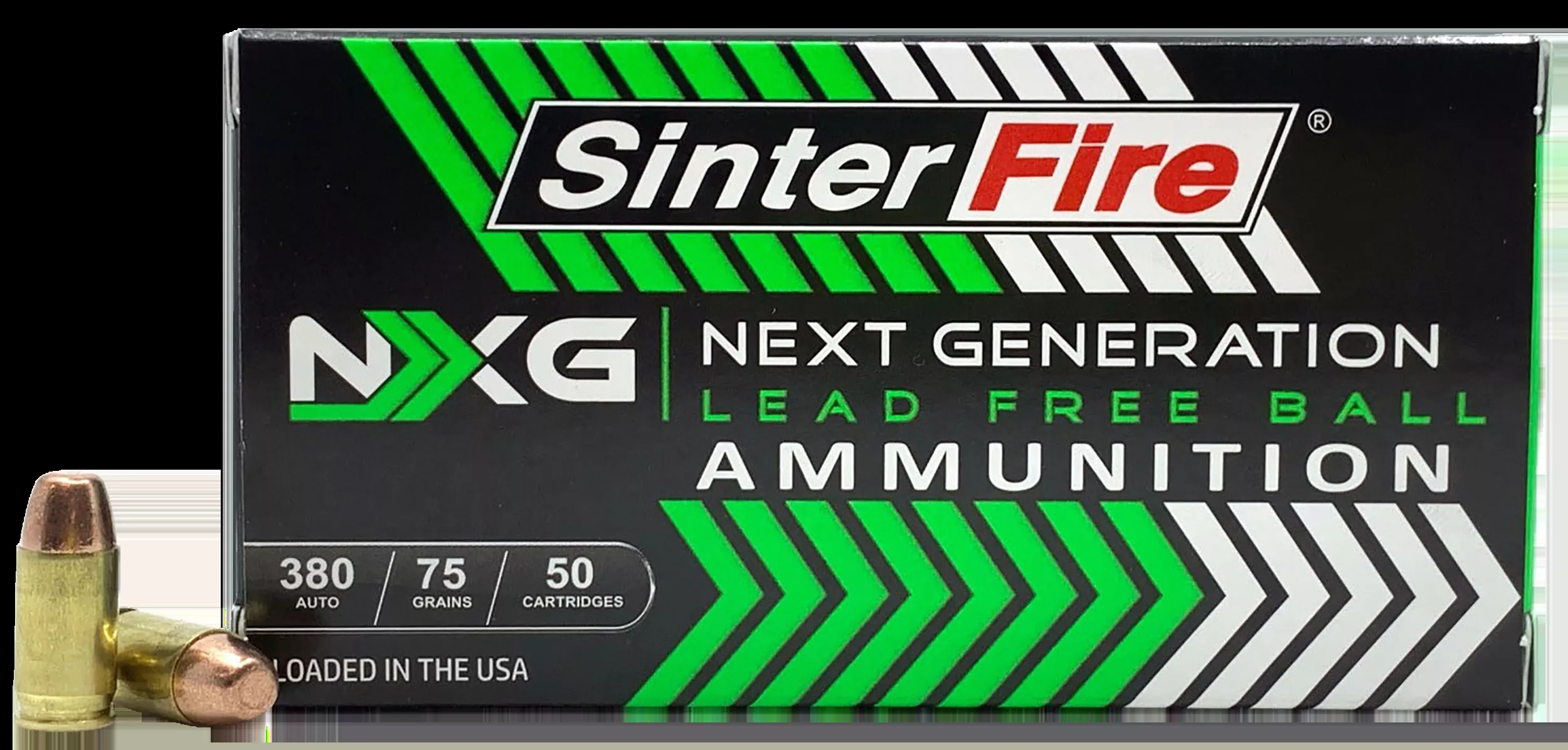 SinterFire Inc Next Generation 380 ACP 75gr Non-Toxic 50rd Box / 20 Cs