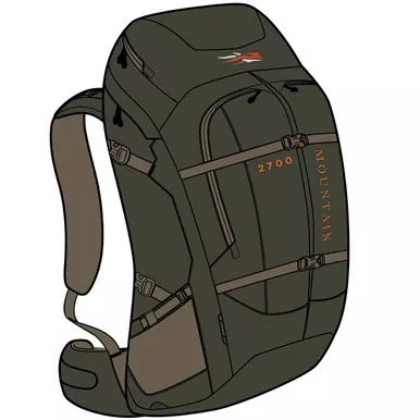 SITKA Mountain 2700 One Size Fits All Pack (40068-OSFA)