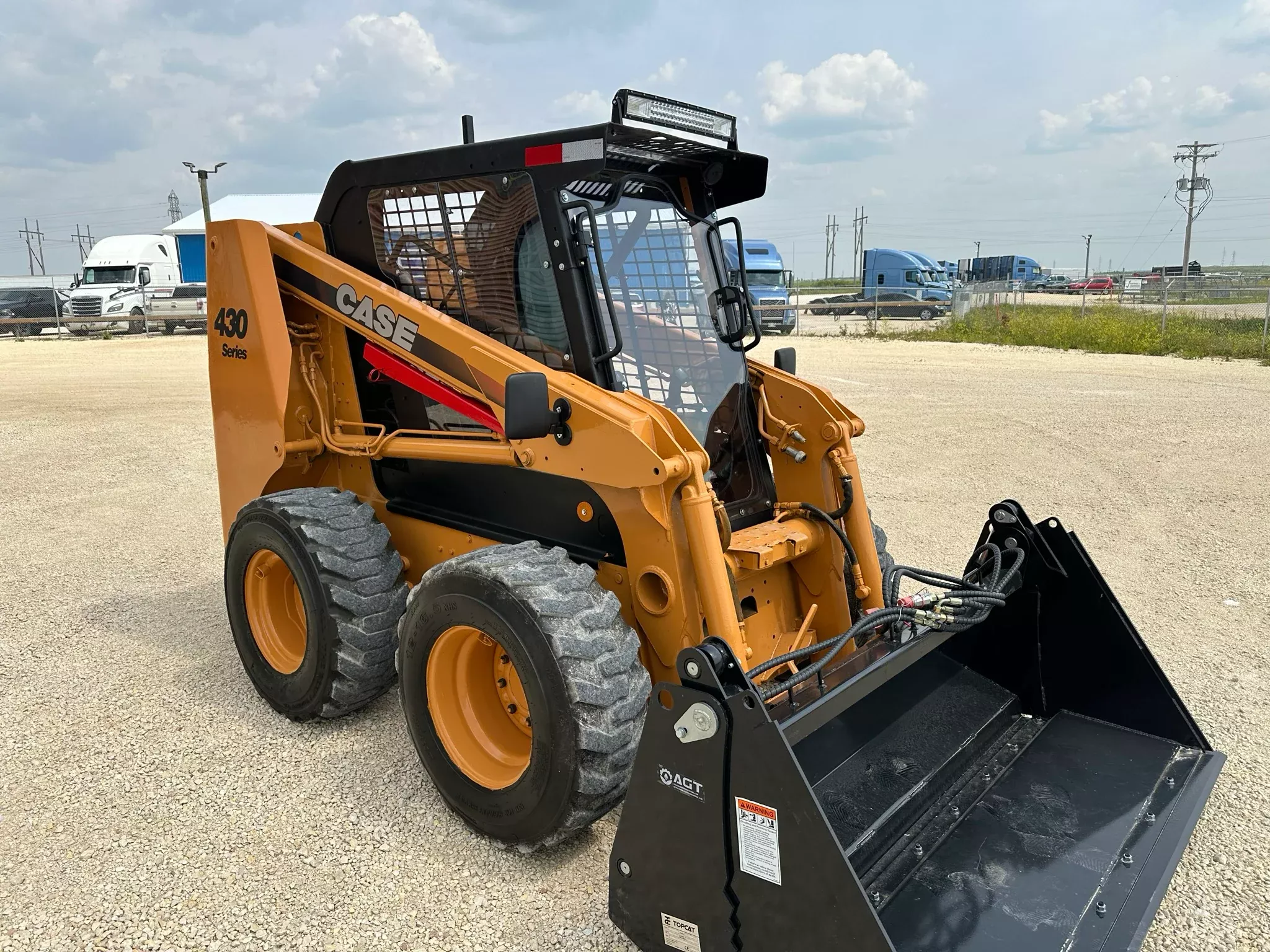 Skid Steer Doors Cab Enclosure Door | BSD‑C410 (Case 410–440 Series 1 & 2) | ½” Lexan Polycarbonate | 15–25 GPM | For Case 410/420/430/440 Skid Steers