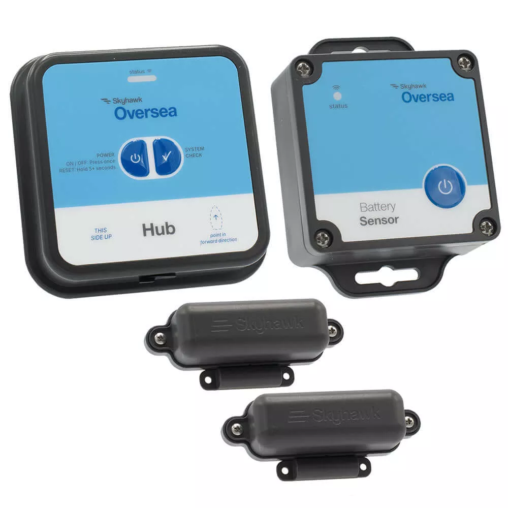 Skyhawk Oversea Pontoon Bundle Hub - 1 Oversea Hub, 1 Battery Sensor & 2 Entry Sensors - OSKITPONTOON1