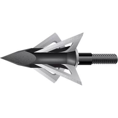 Slick Trick 15ST125S Standard Broadheads, 125 Grain, Black, 4 Pack