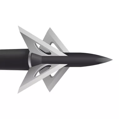 Slick Trick 15STGT2-100 Grizztrick 2 Broadheads, 100 Grain, Black, 4 Pack