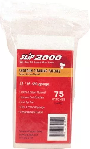 Slip 2000 Cleaning Patches 3″ – Square .12/.16/.20ga 75-pack