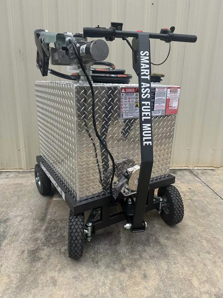 Smart Ass Fuel Mule Flatlander – Aviation Edition | 70 Gallon Motorized Fuel Bowser
