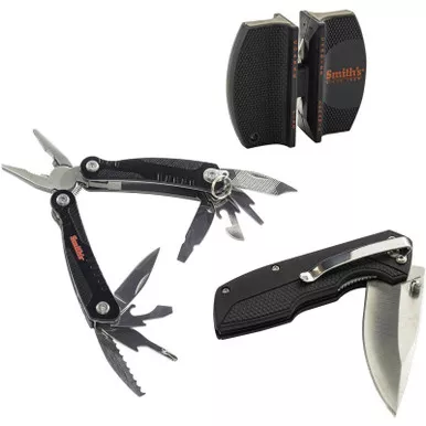 Smith's Edgesport Folding Knife Combo