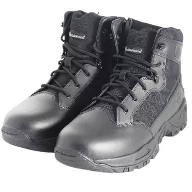 Smith & Wesson 203001 Men's Scout 6" Hot Weather Side-Zip Polishable Toe Tactical Boots