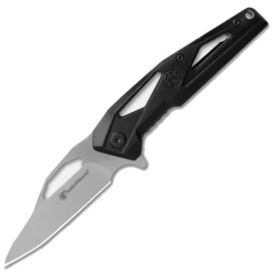 Smith & Wesson EDC Folder Knife With Challenge Coin 3" Satin