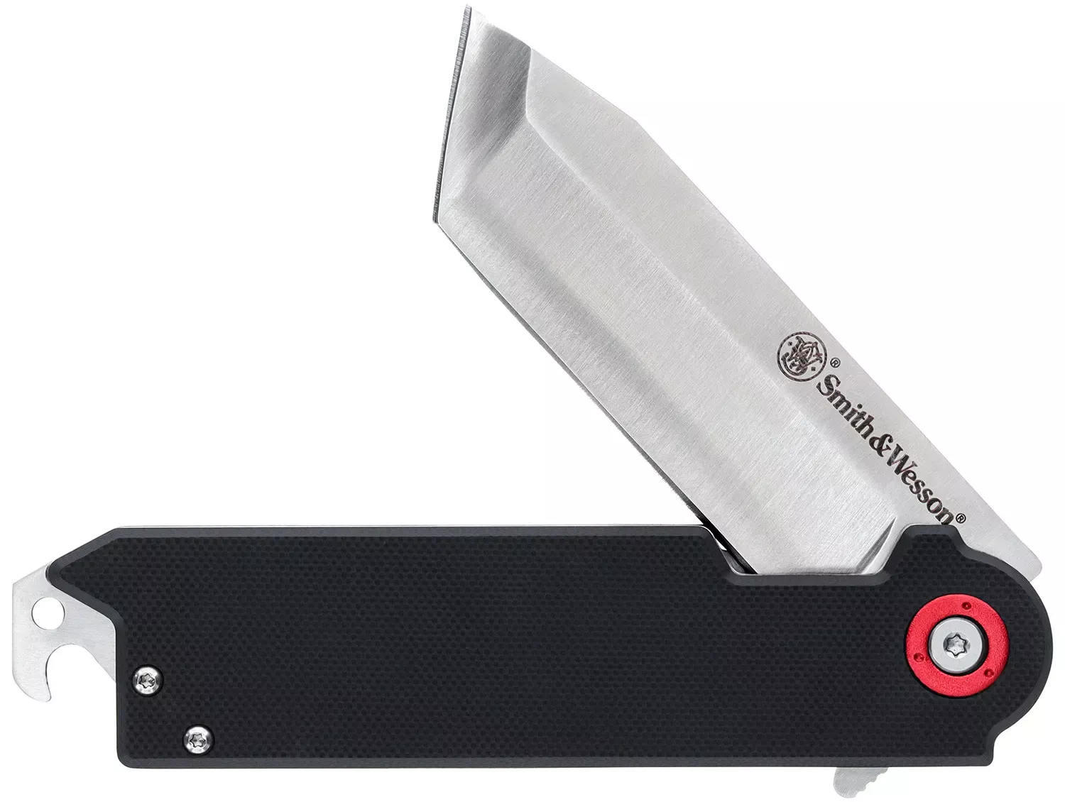 Smith & Wesson Knives Big Benji 3.50″ Folding Plain Stainless Steel Blade 4.25″ Black