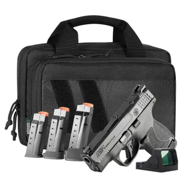 Smith & Wesson M&P 9 Shield Plus 9mm 3.1" Barrel 10,13,15 Round Viridian Optic Carry On Bundle