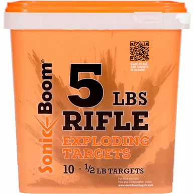 Sonic Boom SBTHP10P Exploding Rifle Targets, 1/2 lbs, Orange, 10 Pack