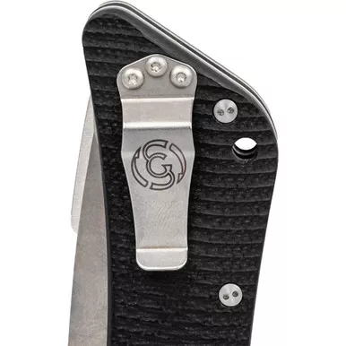 Southern Grind SG03030001 Bad Monkey Folding Knife, 4 Inches, Drop Point Satin with Black G10 Handle, Black