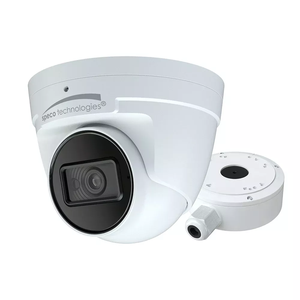 Speco 4MP H.265 IP Turret Camera w/IRWDR – 2.8mm Lens – White [O4VT2]