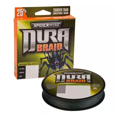 SpiderWire DuraBraid 10 Lb 300 Yd Moss Green