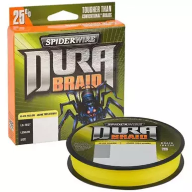 SpiderWire DuraBraid 20 Lb 300 Yd Hi-Vis Yellow