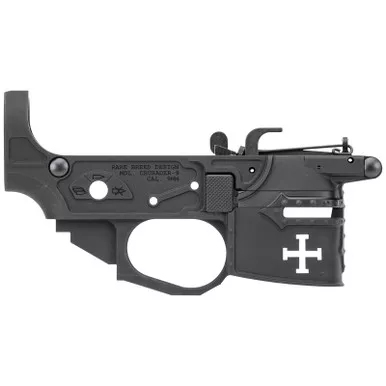 Spikes Tactical STLB960 Rare Breed Crusader 9mm Luger, Black Anodized Aluminum for AR-Platform