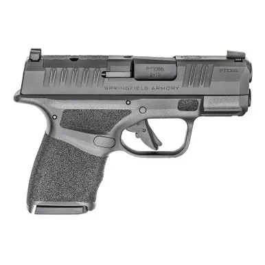 Springfield Armory HC9319BOSPLC Hellcat OSP Micro-Compact 9mm Luger 10+1, 3" Black Melonite Hammer Forged Barrel, Black Melonite Optic Ready/Serrated Steel Slide, Adaptive Textured Grip