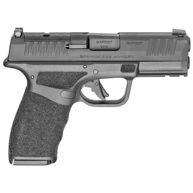 Springfield Armory HCP9379BOSPLC Hellcat Pro OSP Compact 9mm Luger 10+1 3.70" Black Melonite Steel Barrel & Optic Ready/Serrated Slide, Black Polymer Frame w/Picatinny Rail, Textured Grip