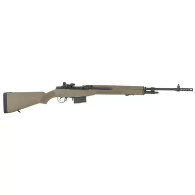 Springfield Armory MA9120CA M1A Standard Issue *CA Compliant 308 Win 10+1 22" Black Parkerized Steel Barrel w/Muzzle Brake, Black Parkerized Steel Receiver, Fixed Flat Dark Earth Synthetic Stock