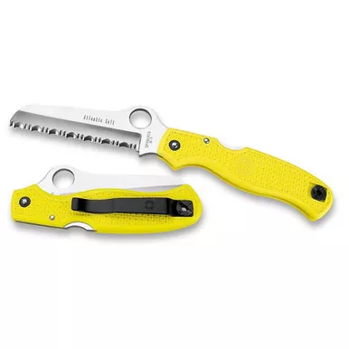 SPYDERCO 3.63in Atlantic Salt Folding Knife (C89SYL)