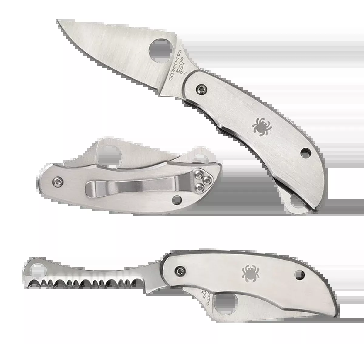 Spyderco Clipitool, Spy C176p&sClipitool SerratedP&s