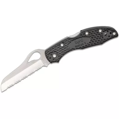 SPYDERCO Meadowlark 2 Rescue 7in Lightweight Black Folding Knife (BY19SBK2)