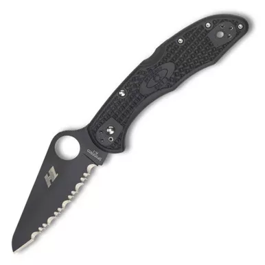 SPYDERCO Salt 2 3in FRN Black/Black SpyderEdge Blade Folding Knife (C88SBBK2)