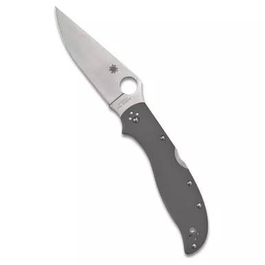 SPYDERCO Strech 2 XL Grey G-10 Folding Knife (C258GPGYCW)