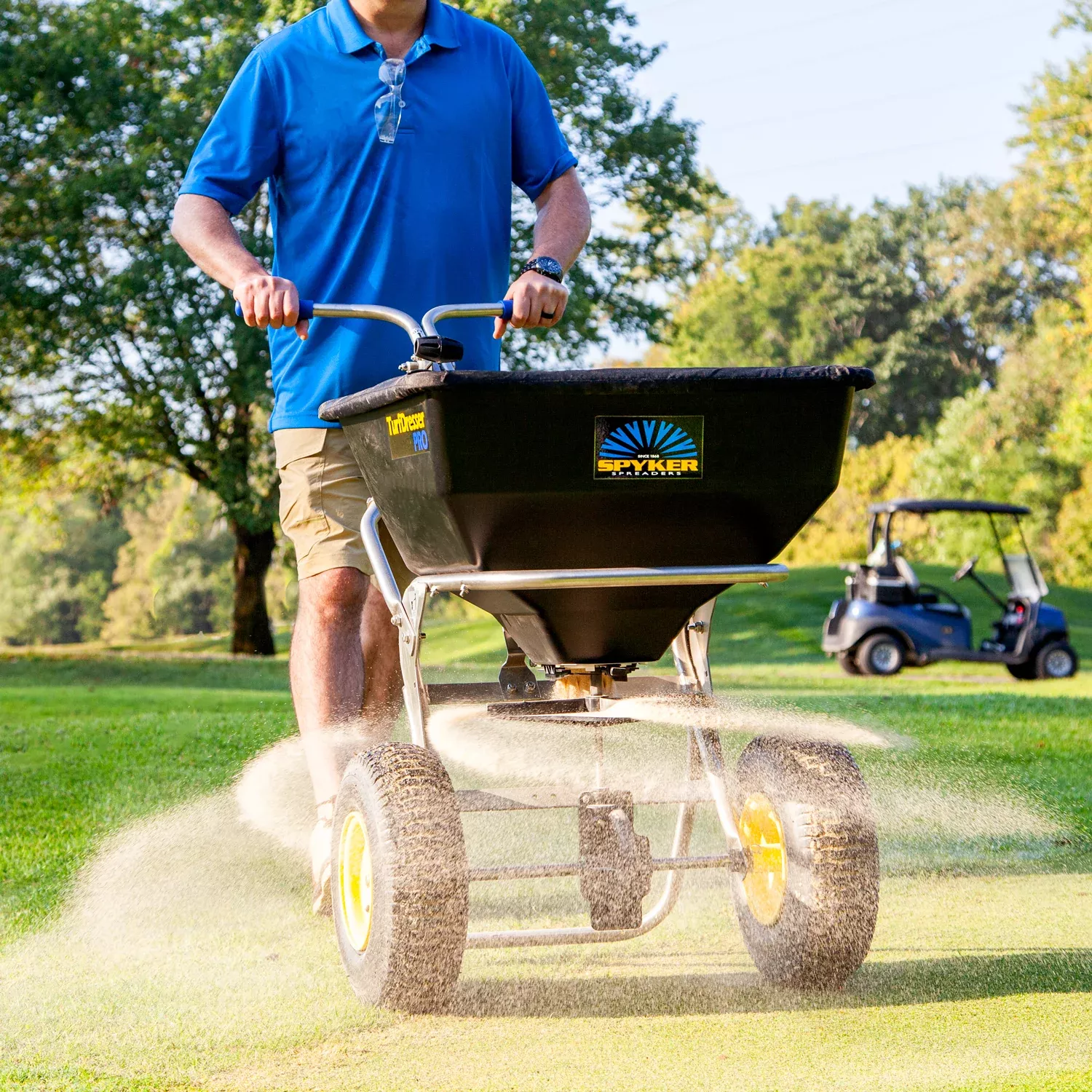 Spyker TurfDresser PRO Spreader | Model SPY80-1S-TD | 12′ Spread Width | Hopper Capacity 80 lbs