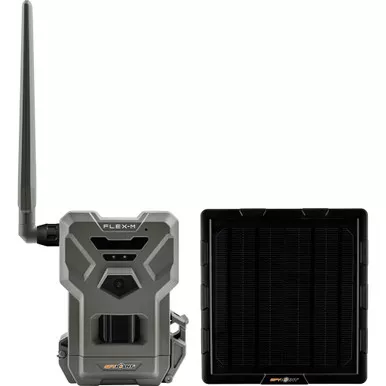 SpyPoint 01843 Flex-M Cellular Camera With Solar Panel Bundle Multi Carrier, Green