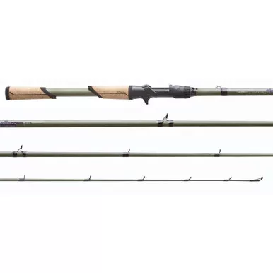 St. Croix Mojo Bass Trigon Casting Rods 7'2'' 1 pc Medium Power Moderate Action Mid Crank (Glass)