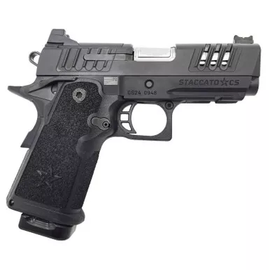 Staccato 2011 Cs 9mm 3.5" Stainless Barrel 2 Mags Al Frame Optic Ready Dlc Slide G2 Grip
