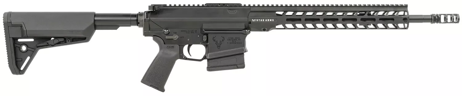Stag Arms Stag 10 .308 Win Rifle 10+1 16" Threaded Barrel w/Comp M-LOK Handguard Alum Rec Adj Syn Stock Black STAG10010342