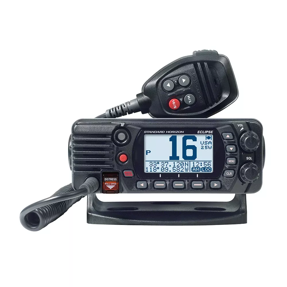 Standard Horizon GX1410GB Eclipse Series 25W Fixed Mount VHF/GPS – Black [GX1410GB]