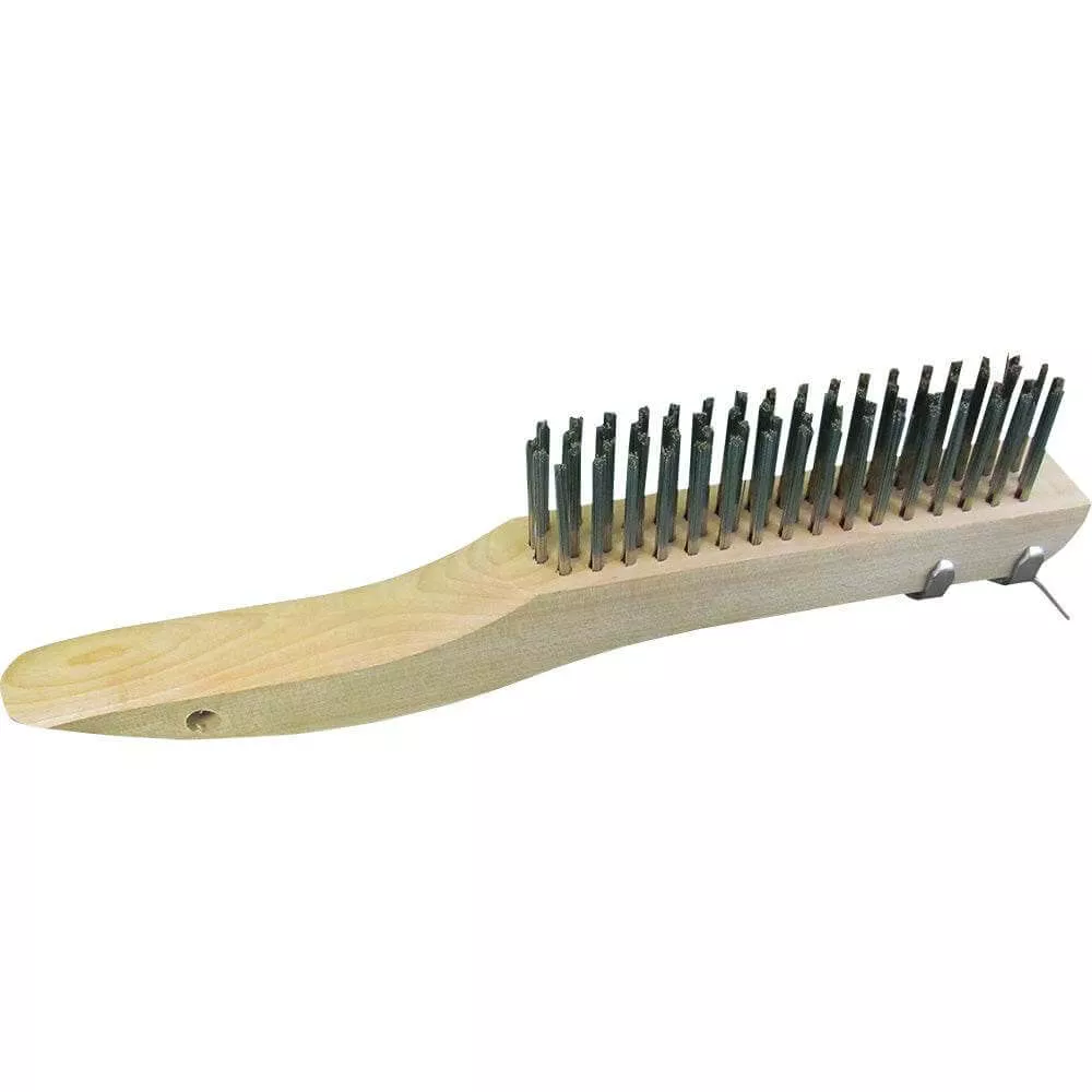 Star brite 10.5" Stainless Steel Bristle Brush w/Scraper - 40058