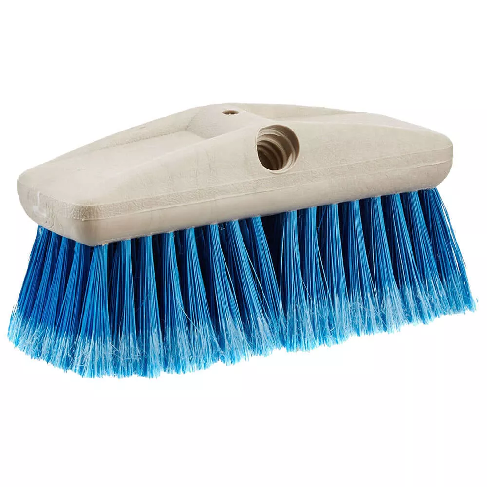 Star brite 8" Medium Bristle Wash Brush - Extend-A-Brush Compatible - Blue, Medium - 40011