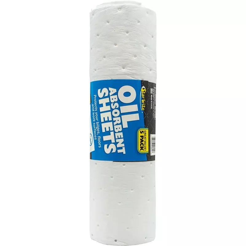 Star brite High-Efficiency Oil Absorbent Sheets *5-Pack