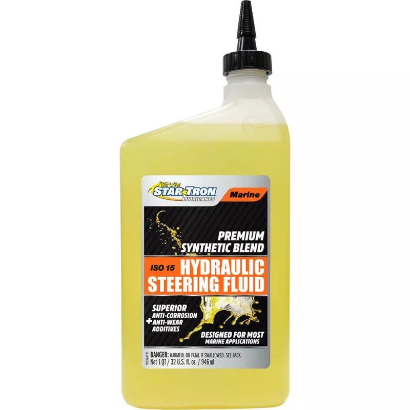 Star brite Hydraulic Steering Fluid – ISO 15 Marine Synthetic Blend – 32 oz