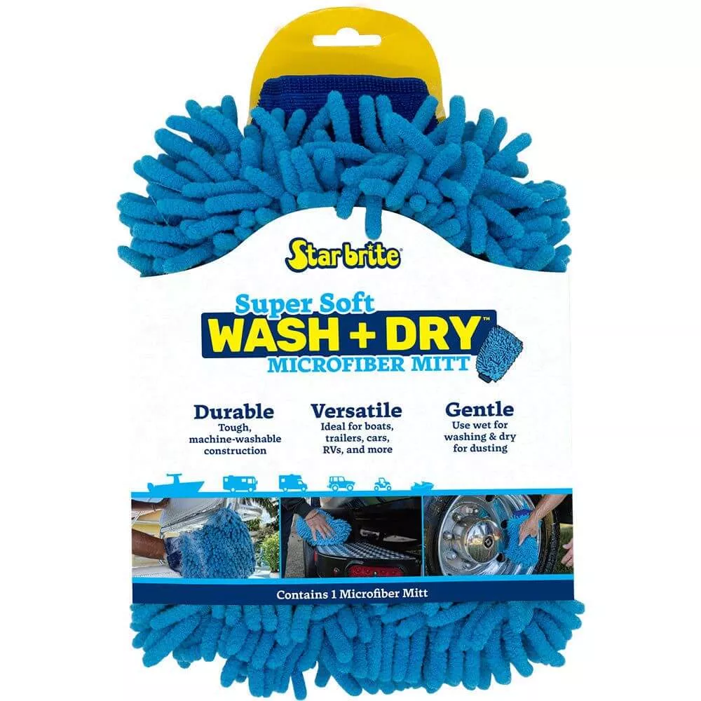 Star brite Machine Washable Microfiber Reggae Mitt - 40105