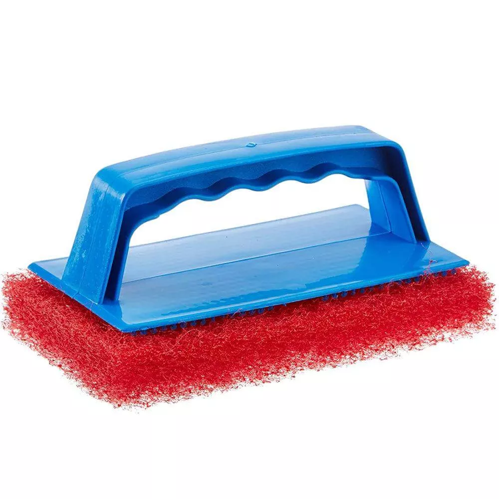 Star brite Medium Red Scrub Pad w/Interchangeable Handle - 40130
