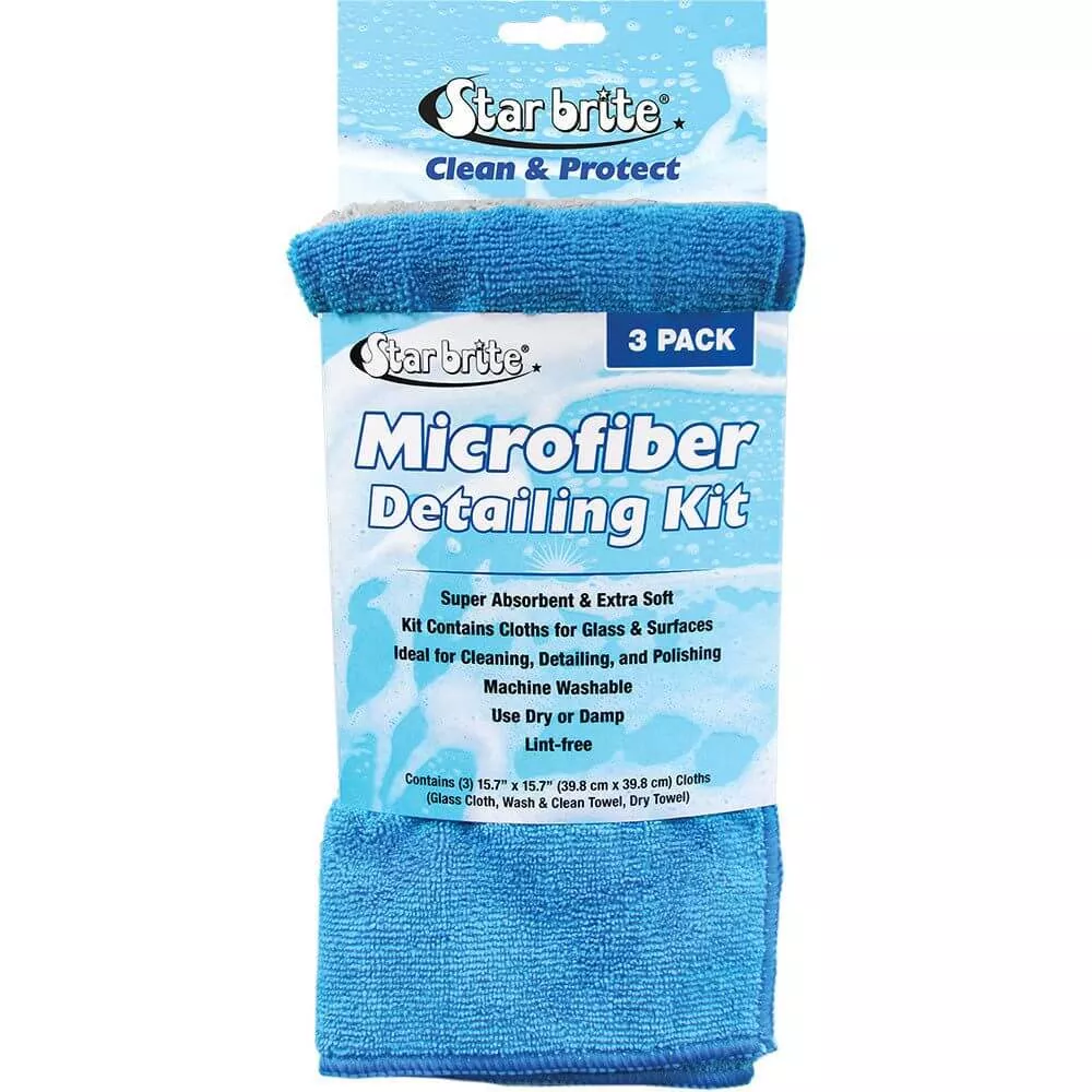 Star brite Microfiber Detailing Kit - Ultimate Cleaning Solution *3-Pack - 40079